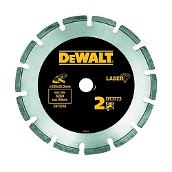 Алмазный круг сегментный по абразивным материалам DEWALT DT3773, 230 x 22.2