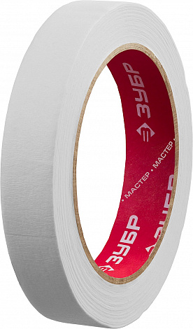 ЗУБР 19 мм х 50 м, креповая, малярная лента, МАСТЕР (12115-19)