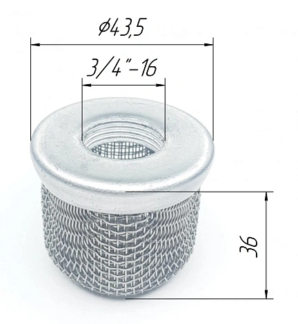 Фильтр всасывающий для окрасочного аппарата Schtaer Saturn 28.1 SS287007.1