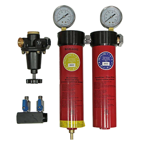 Регулятор давления c двуступенчатой системой фильтров SCHTAER SCH-6002