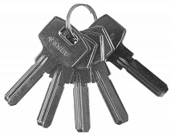 ЗУБР для цилиндровых механизмов, компьютерный тип, 5 шт, заготовка ключа (52196)