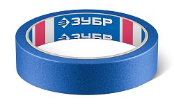 ЗУБР №100 24 мм х 25 м, для гладких и слегка шероховатых поверхностей, малярная лента, Профессионал (12141-24)