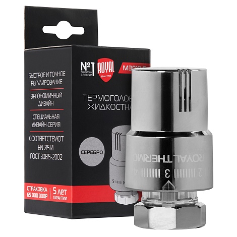 Термоголовка жидкостная Royal Thermo М30х1,5 (хром)