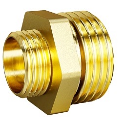 Ниппель переходной LD DN15х10 нр-нр, латунь