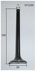 Клапан выпускной KM376AG/Exhaust valve