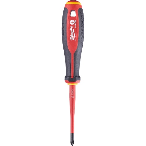 Отвертка Milwaukee диэлектрическая VDE PH/SL1 x80 трехгранная рукоятка