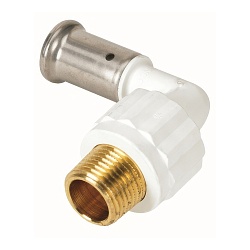 Угольник HENCO 90гр НР ПВДФ пресс, 16x1/2quot;