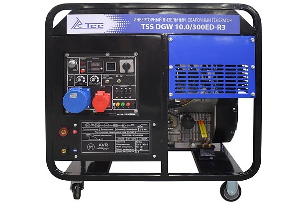 Электростанция (генератор) дизельная сварочная TSS DGW 10.0/300ED-R3, 300А