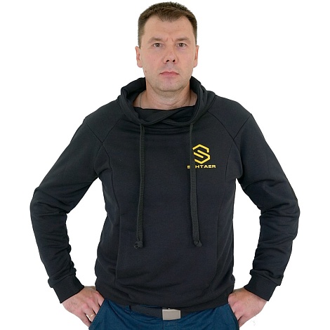 *SCH-T-3009XXXL Свитшот с высоким воротом XXXL с нанесением фирменного логотипа SCHTAER