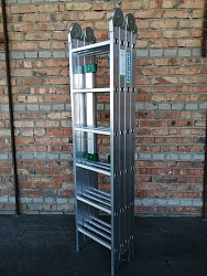 Алюминиевая лестница трансформер 4х6 «ЭКСПЕРТ» (складная стремянка)