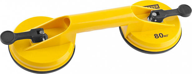 STAYER MAXLift, 80 кг, пластмассовый, двойной, стеклодомкрат на присоске (33718-2)