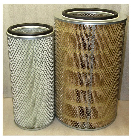 Фильтр воздушный двойной цилиндрический (Ф1-260х167х410/Ф2-160х106х360) SDEC SC7H250D2;TDS 168 6LTE/