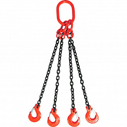 Строп цепной TOR 4СЦ г/п 2,36 т 1,0 м с самозакрывающимися крюками