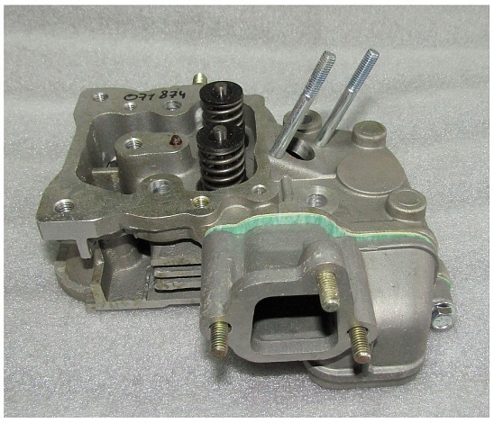 Головка блока цилиндра KM168F/170 (в сборе - клапаны,пружины) / Cylinder head