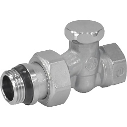 Клапан отсечной Giacomini R16TG для радиатора 1/2quot; ВН, прямой, Kvs-1.55м3/ч