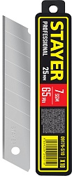 STAYER 25 мм, 10 шт, сегментированные лезвия (09179-S10)