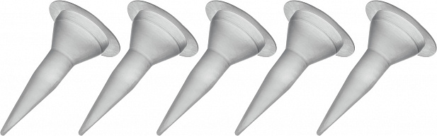 ЗУБР 5 шт, запасные сопла для закрытых пистолетов для герметика (06633-S)