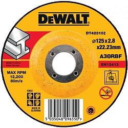 Круг отрезной DEWALT INDUSTRIAL DT42310Z, по металлу, 125 x 22.2 x 2.8 мм