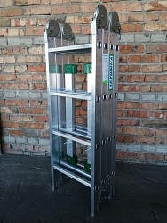 Алюминиевая лестница трансформер 4х4 «ЭКСПЕРТ» (складная стремянка)