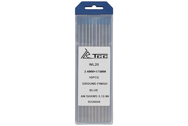 Вольфрамовый электрод синий WL20-175/2,4 (10 шт)