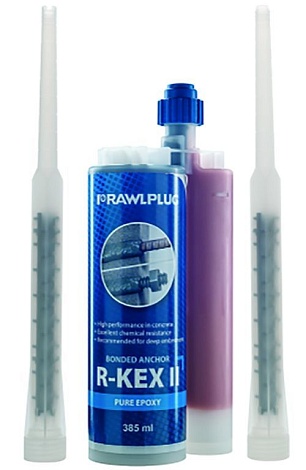 Химический анкер бетон с трещинами и без R-KEX II-385 эпоксидная смола