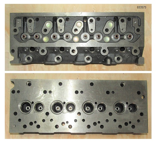 Головка блока цилиндров (в сборе с седлами,втулками) Yangdong Y4105D/Cylinder head parts, Assy