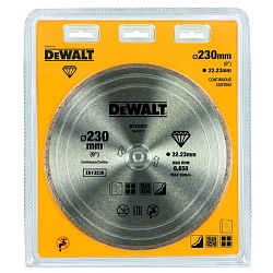 Алмазный круг сплошной по керамике DEWALT DT40207, 230 x 22.2
