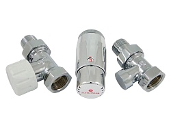 Комплект подключения SCHLOSSER STANDARD MINI 1/2quot; прямой, хром, с термоголовкой MINI М30х1,5