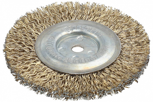РОССИЯ 100 мм, посадочное отверстие 8,5 мм, щетка дисковая для УШМ (3518-100)