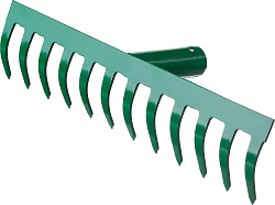 РОСТОК 312 x 60 мм, рабочая поверхность из стали, покрытие краска, без черенка, грабли (39610-12)