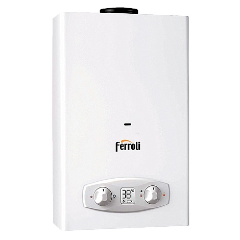 Водонагреватель газовый Ferroli VERONA 11 D(NG) проточный, настенный, откр. кам. сгор.