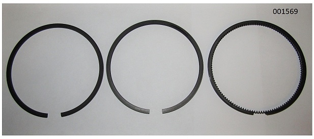 Кольца поршневые (D=102 мм,к-т на 1 поршень -3 шт,) TDQ 30 4L /Piston rings, kit